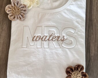 Future Mrs T-Shirt - Gift for Bride - Honeymoon shirt - Bachelorette Shirt - Bridal shower gift - engagement shirt - wedding gift -bridal