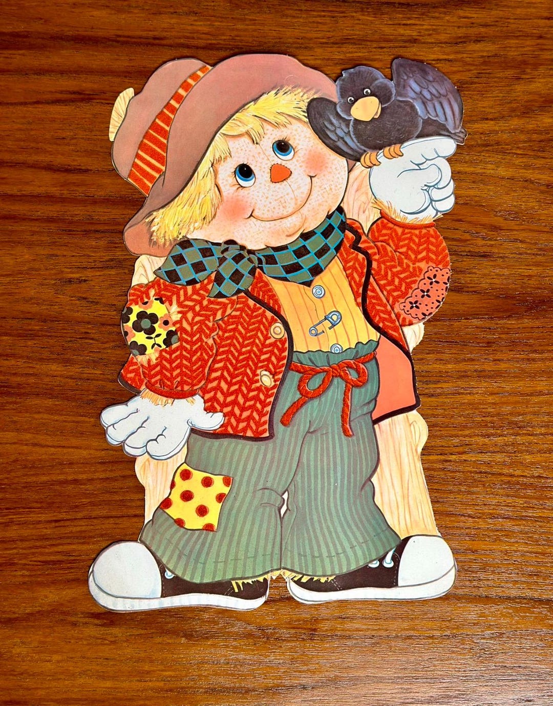 Vintage Scarecrow Halloween Die Cut - Etsy