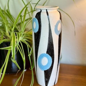Mid Century Abstract Ceramic Vase - Unsigned