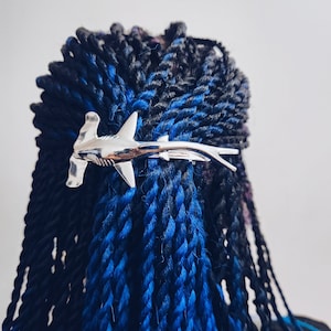 Silver Hammerhead Shark Hair Clip | Oceanic Hair Accessory Marine Life Hair Clip Hammerhead Shark Barrette Unique Shark-themed Hair Clip