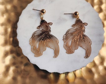 Goldfish Earrings | Ocean Themed Earrings