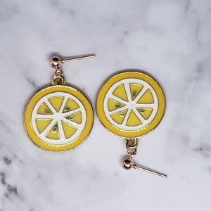 Lemon Slice Earrings