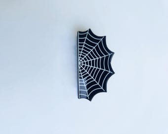 Spider Web Hair Claw Clip | Halloween Hair Accessories