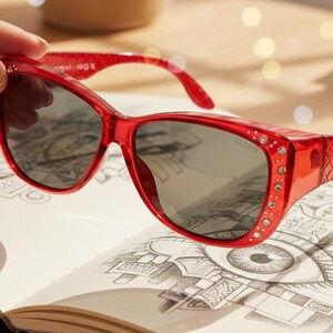 Polarized Sunglasses Wear to Cover Over Prescription Glasses UV Protection image 13