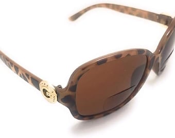 Womens Invisible Bifocal Reading Sunglasses Retro UV Protection Sun Readers With Spring Hinge Outdoors Fashion
