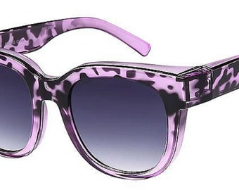 Womens Polarized Oversized  Fit Over Glasses Sunglasses Rhinestone Rectangular Frame Temple Heart