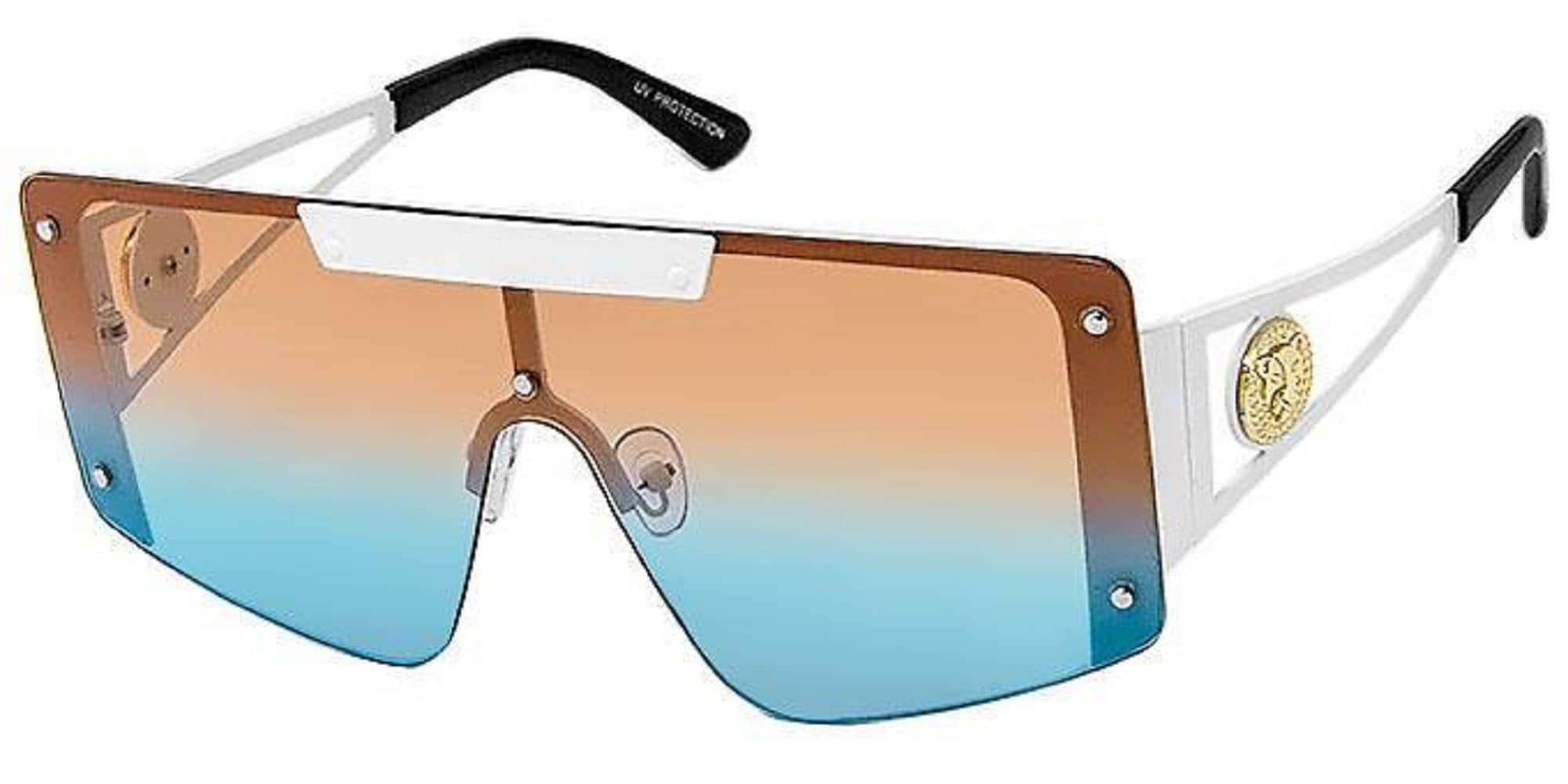 Women Men Sunglasse Square Flat Top Big Frame UV400 Sun 
