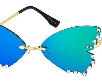 Rimless Butterfly Sunglasses: Women's Fashion Eyewear