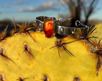 Sterling Silber Achat Armband | Washington Karneol, Handgemacht