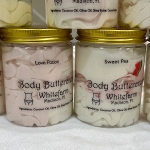 Sheabutter Körperbutter Schlagsahne hausgemachte Körperbutter handwerkliche Sheabutter Butter für empfindliche Haut Schlagsahne Körperlotionscreme Schlagsahne Körperpflege