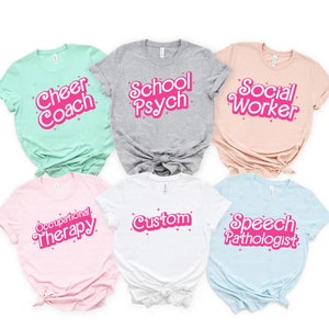 Custom School Teacher Party Shirt, Personalized Bride Babe Girls Birthday Shirt Gift, Custom Doll Birthday Gift, My Job Is Custom Shirt