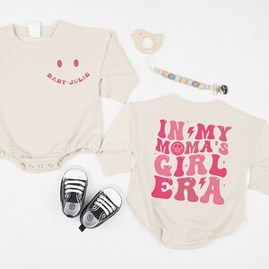 Custom In My Mama&#39;s Girl Era Baby Romper, Mommy & Me, Mama&#39;s Girl Shirt, Baby Girl, Baby Girl Outfit, Gift For Daughter, Mother Day Gift
