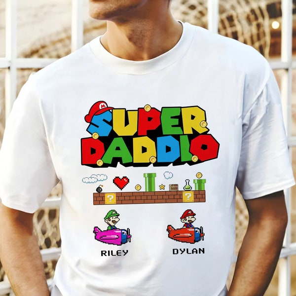 Funny Super Daddio Shirt, Funny Dad sweatshirt, Funny Birthday Gift, Father's Day Gifts, Gamer Dad Grandpa Husband, Christmas Gift