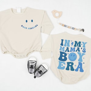 Custom In My Mama&#39;s Boy Era Baby Romper, Mama&#39;s Little Man Toddler, Mama&#39;s Boy Shirt , Baby Boy Outfit, Gift For Baby Boy Kids Sweatshirt