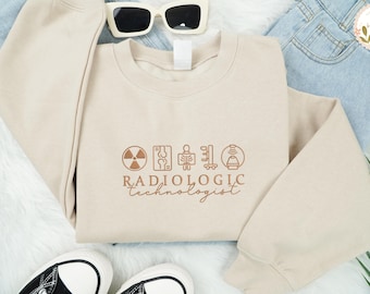 Embroidered Radiologic Technologist Sweatshirt, RAD Tech Gifts, Radiology Department Shirt, Radiology Gift for X-ray Tech, CT MRI Tech Tee