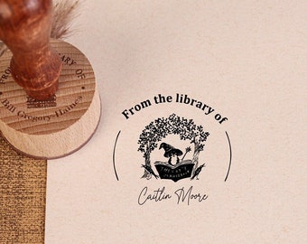 Custom Library Stamp,LIBRARY STAMP, BOOK Stamp, Library Of Stamp, From the library of , Custom Book Stamp, Bookplate Stamp, Library Stamps