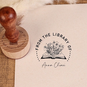 From the library of stamp| ex libris stamp | book stamp | stamp book | personalized book stamp | library stamp personalized,Bookplate Stamp