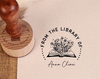 From the library of stamp| ex libris stamp | book stamp | stamp book | personalized book stamp | library stamp personalized,Bookplate Stamp