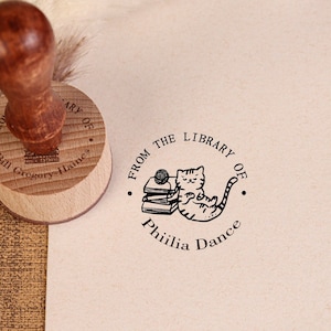 De la bibliothèque de Stamp, Exlibris, Ex Libris Stamp, Exlibris Stamp, Exlibris Stamp pour livres, Ex Libris Stamp pour livres, Ex Libris Gift
