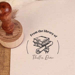 From the library of stamp| ex libris stamp | book stamp | stamp book | personalized book stamp | library stamp personalized,Bookplate Stamp
