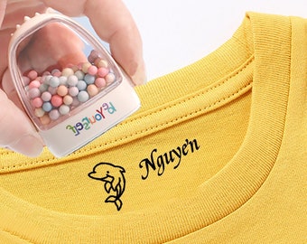Personalized Name for Student Clothes stamps,Chapter Cartoon Kids Seal Sweet for Kids,Waterproof,Name Stamp,Personalised gift