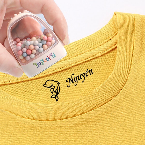 Personalized Name for  Student Clothes stamps,Chapter Cartoon Kids Seal Sweet for Kids,Waterproof,Name Stamp, Personalised gift