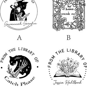 TIMBRE EX LIBRIS, Exlibris, Timbre Ex Libris, Timbre Exlibris, Timbre Exlibris pour livres, Timbre Ex Libris pour livres, Cadeau Ex Libris image 4