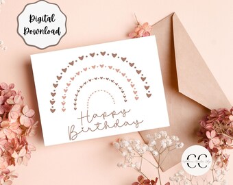 Happy Birthday Card/Digital Download/Printable Birthday Card