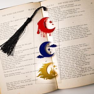Crescent City Series Bookmark | Moon Bookmark | Fantasy Bookmark | Mythical Creatures | Page Marker | Book Lover Gift | Book Accessories