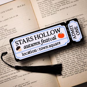 Sterne Hohle Ticket Lesezeichen | Seitenmarkierer | Buchclub | Buchliebhaber Geschenk | Bücherwurm | Buchzubehör