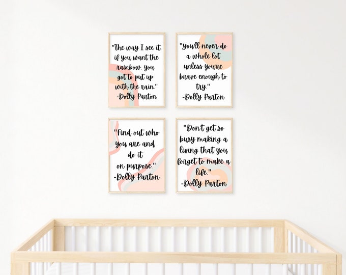 Dolly Parton Sign, Dolly Parton Rockin Years Lyrics, Wood Sign, Rockin