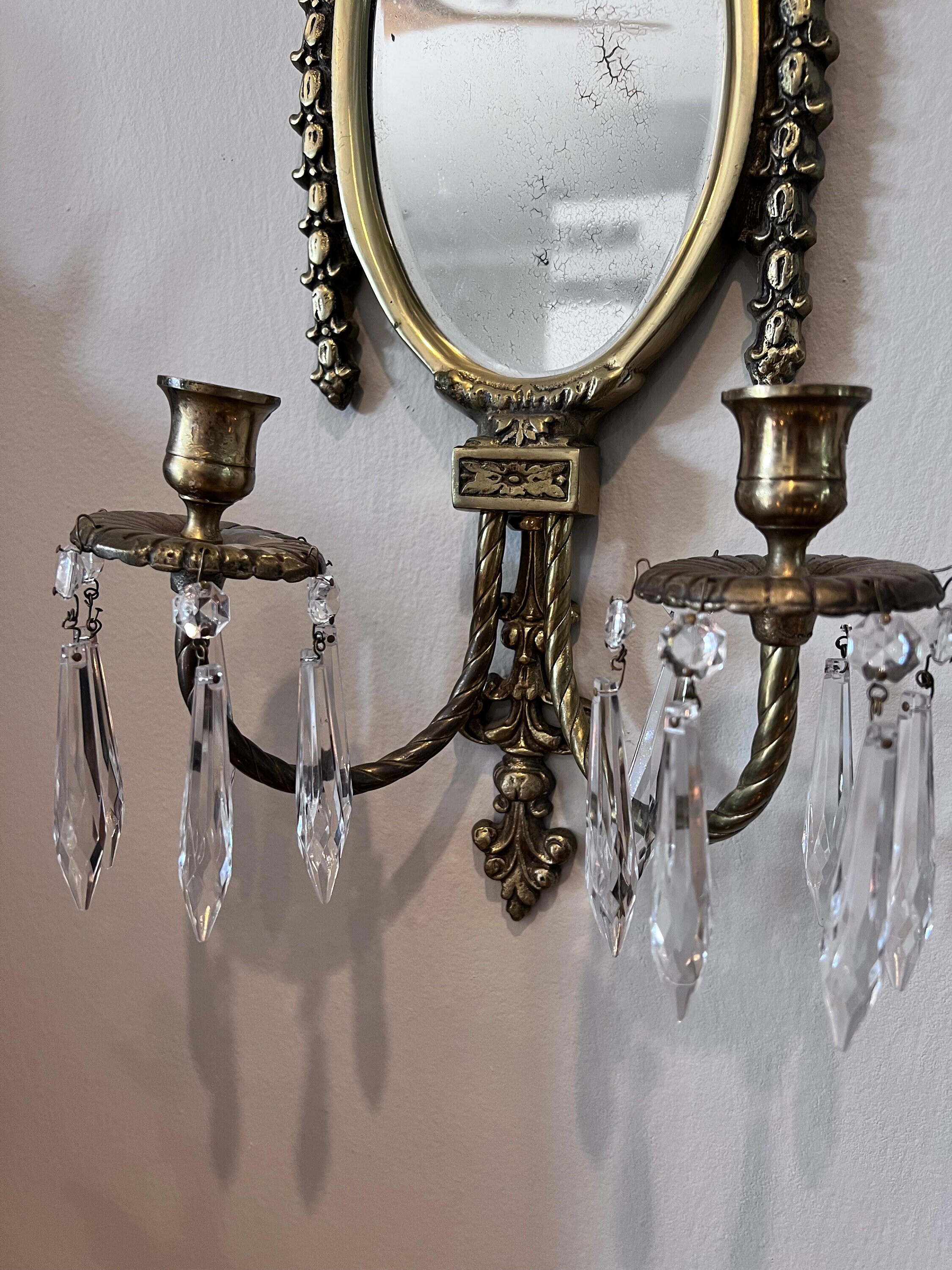 Mirrored candle holders deals