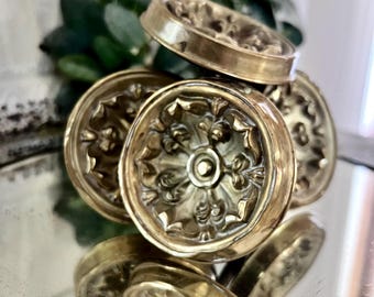 1850’s  Brass Antique Curtain Tie Backs