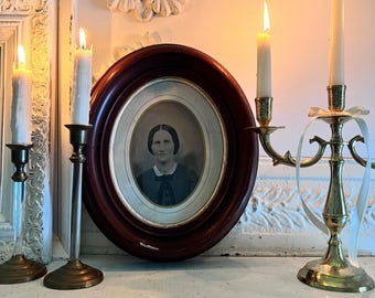 Antique Tintype Framed Portrait