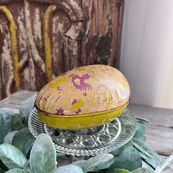 Antique Metal Easter Eggs Etsy