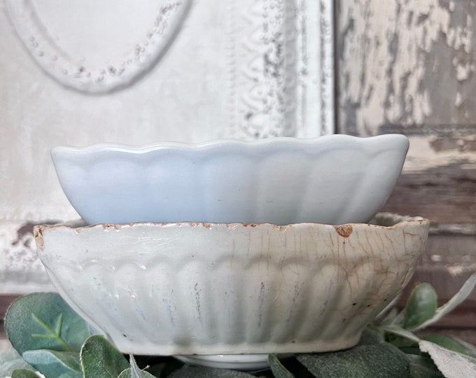 Antique Ironstone Finger Lady Square Bowls Stack Etsy