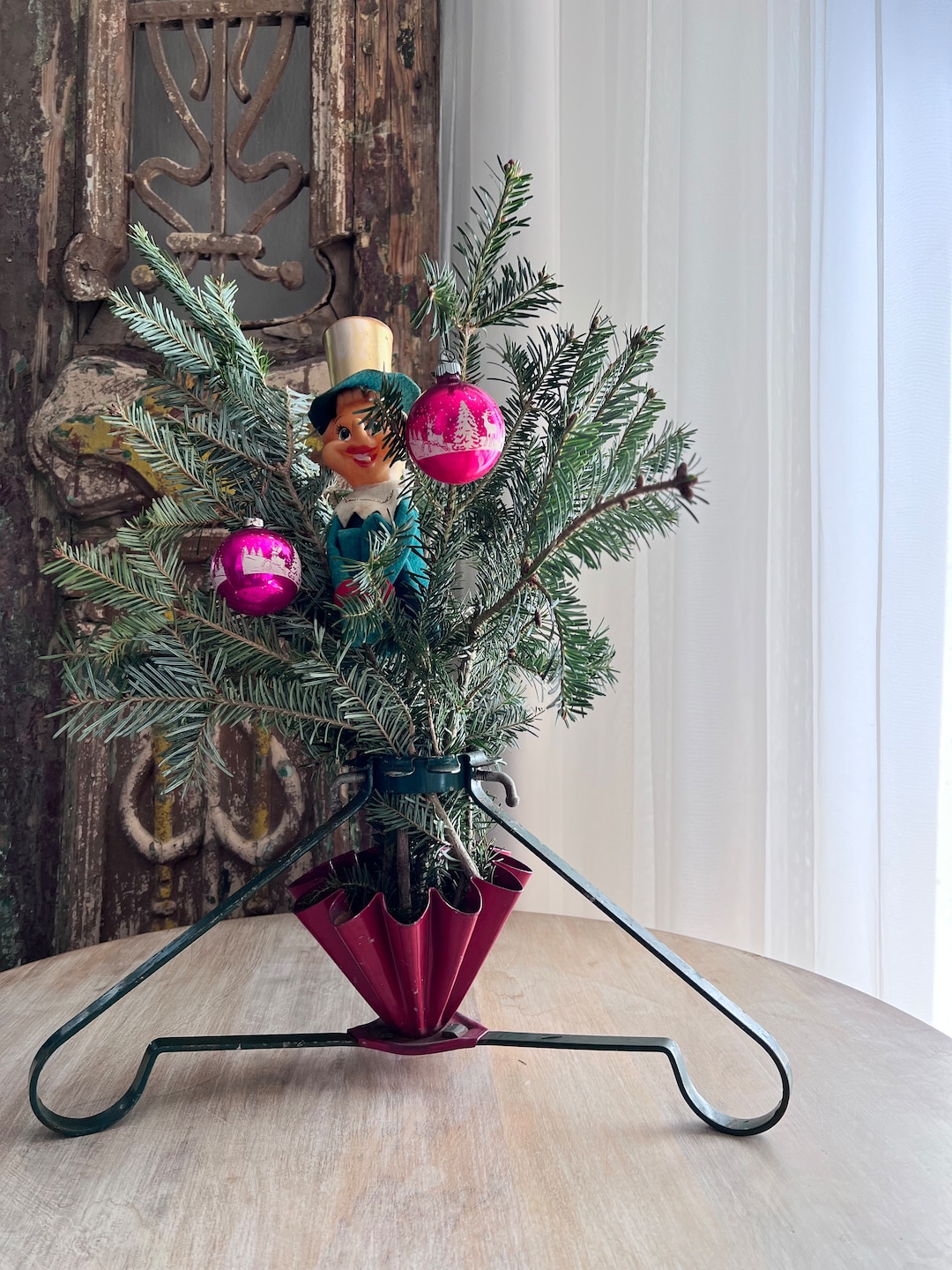 Vintage Christmas Tree Stand Metal Etsy