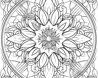 Mandala Coloring Book | 100 Beautiful Mandalas Coloring Pages for Adults and kids | KDP Interior Coloring