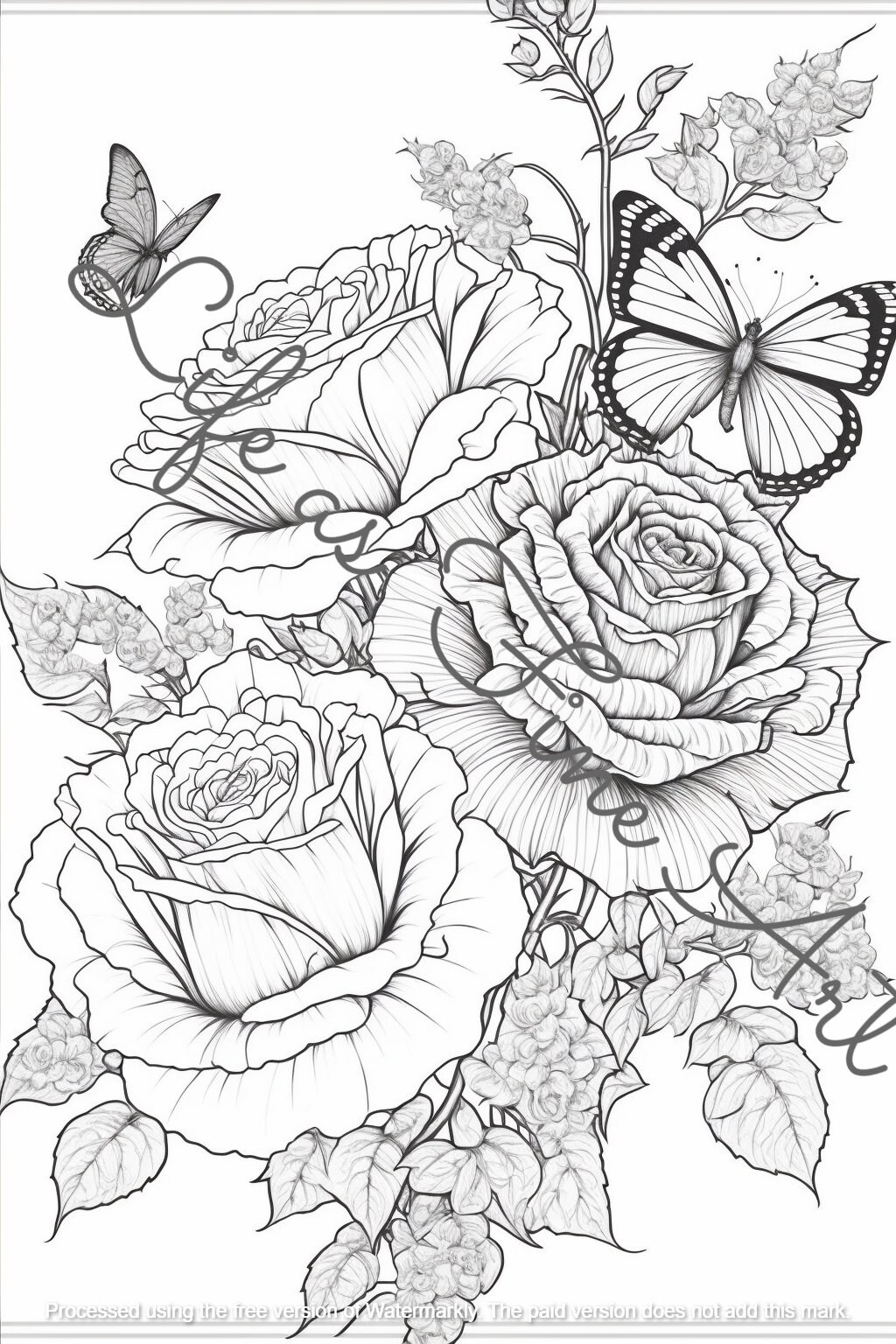 Art of Flowers: A Coloring Book of Floral Designs - Valme Publishing
