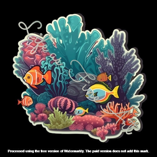 20 Coral Reef Clipart coral Clipart PNG Ocean Clipart Etsy