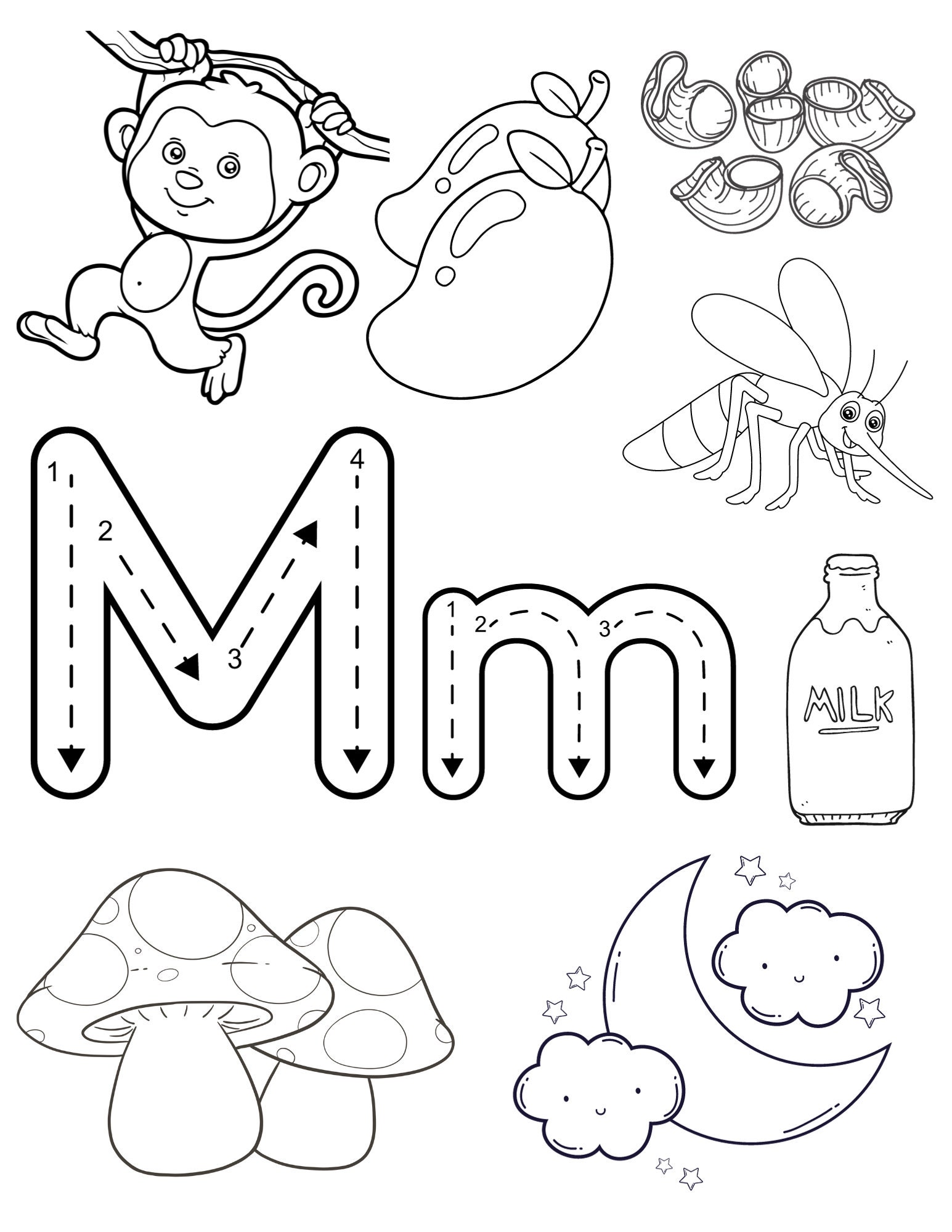 Alphabet Coloring Pages English Letters Illustrations to Color Fun ...