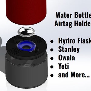 Water Bottle Airtag Holder | Stanley | Owala | Hydro Flask