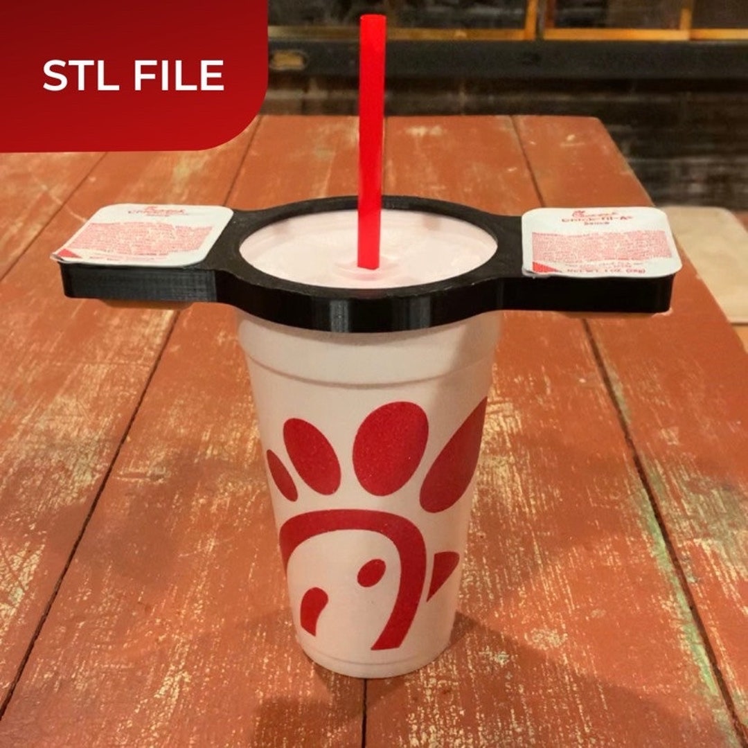 Digital Files .STL Sauce Holder Cup Attachment 3D Printing Etsy