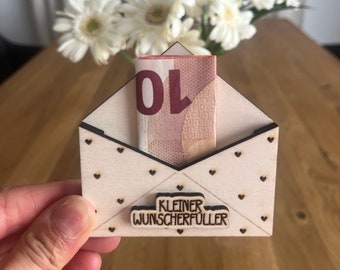 Wish fulfiller, cash gift, voucher, souvenir, gift idea