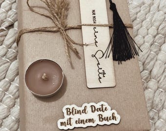 Blind date with a book, love of books, book gift, lucky bag, surprise, gift idea