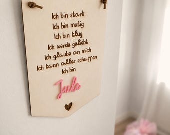 Motivational sign, back to school sign, encouragement sign, personalized gift idea for school children