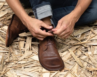 Zapatos de cuero descalzos hechos a mano en Australia