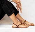 Ataraxia Grounding Leather Barefoot Sandals: Minimalist Australian Handmade Footwear product logo