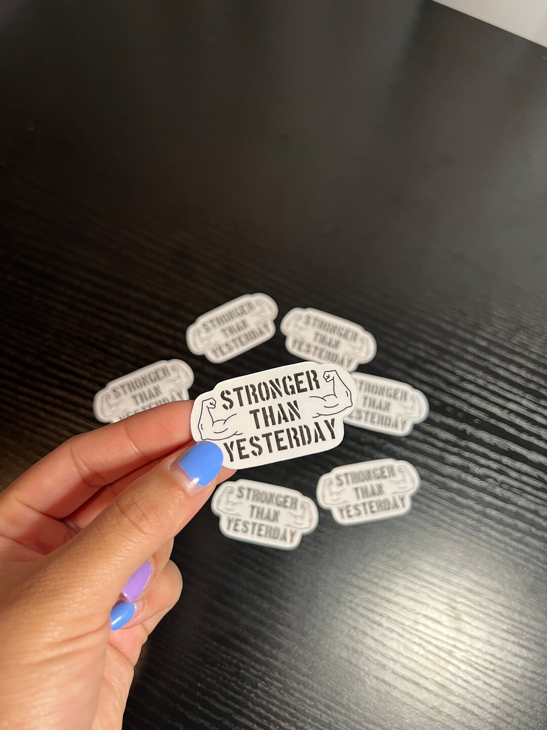 Stronger Than Yesterday Sticker | Motivational Sticker | Workout/gym ...
