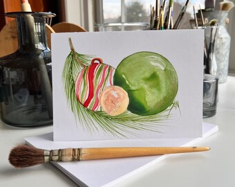 Poppa's Christmas Ornament Card  (Pack of 5)